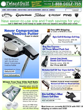 IWantGolf newsletter