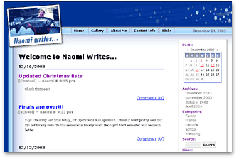 NaomiWrites.com screenshot
